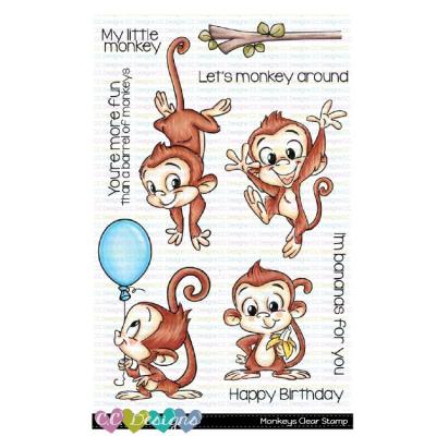 C.C.Designs Clear Stamps - Monkeys